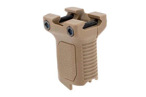 Strike Industries Short Angled Vertical Grip for rails with cable management in flat dark earth